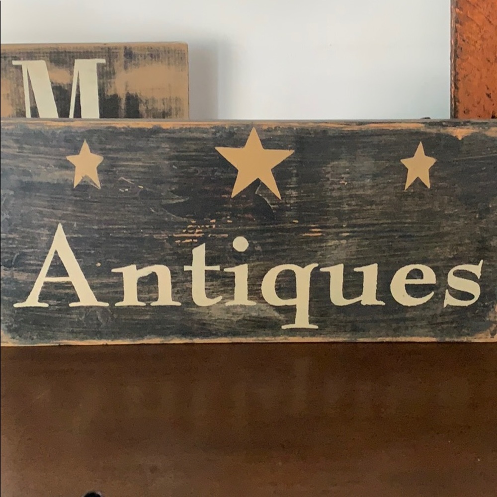 Wooden hanging sign